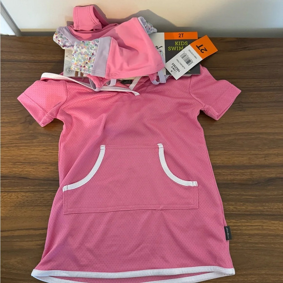 Eddie Bauer One Piece Swim Suit & Cover Up Combo Girls Size 2T NWT - Picture 5 of 9